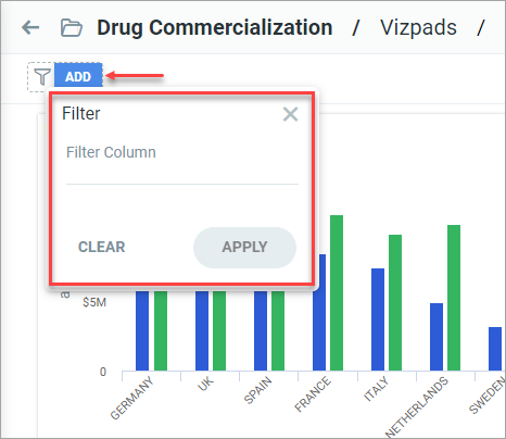 Filter panel